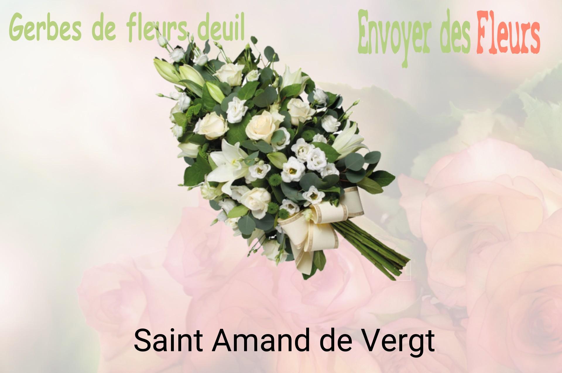 Gerbe de fleurs de deuil livrée à Saint-Amand-de-Vergt